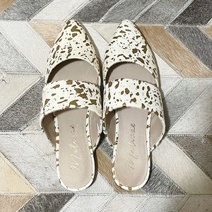 Matisse Berlin Mule 8.5 White & Gold